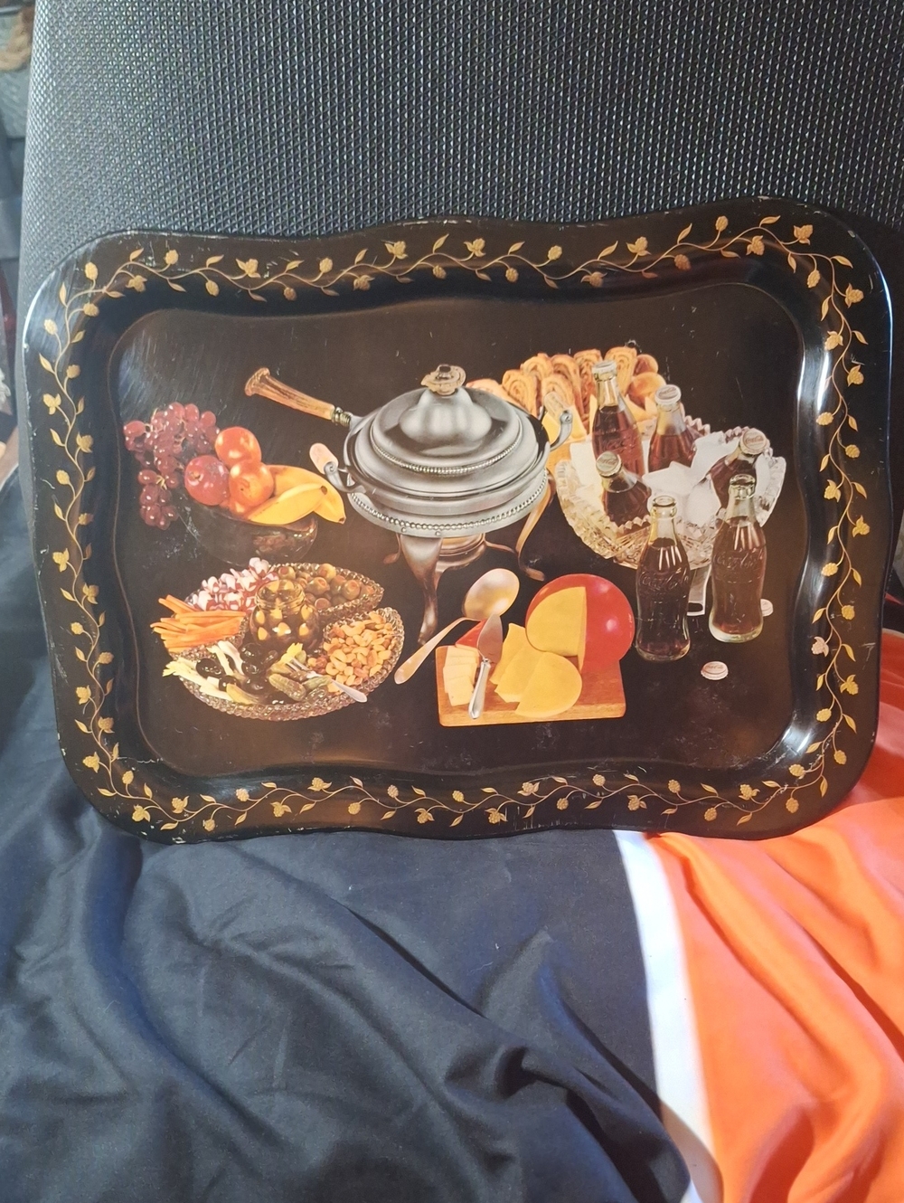 Vintage Coca Cola Fondue TV Dinner Tray